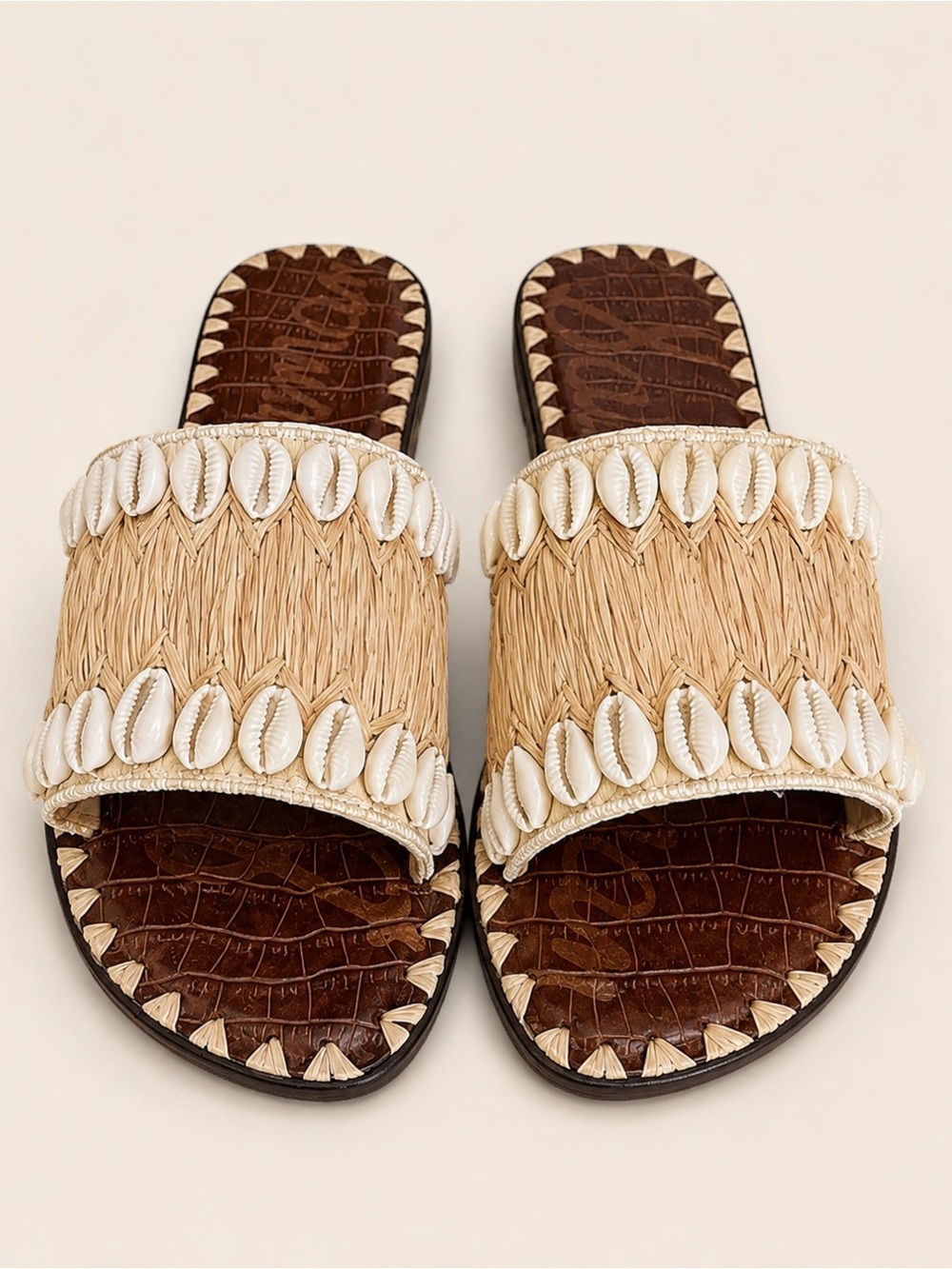 Sam Edelman Gale Shell-Embellished Slides